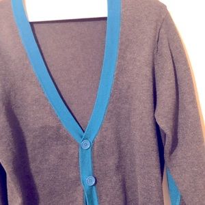 Grey patch elbow sweater
